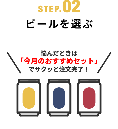 STEP.02 お申込み後ビールを選ぶ